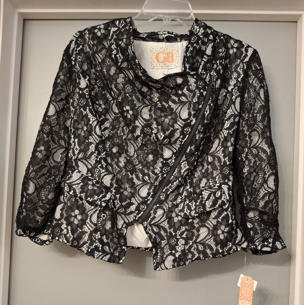 Gianni Bini Black Lace Jacket